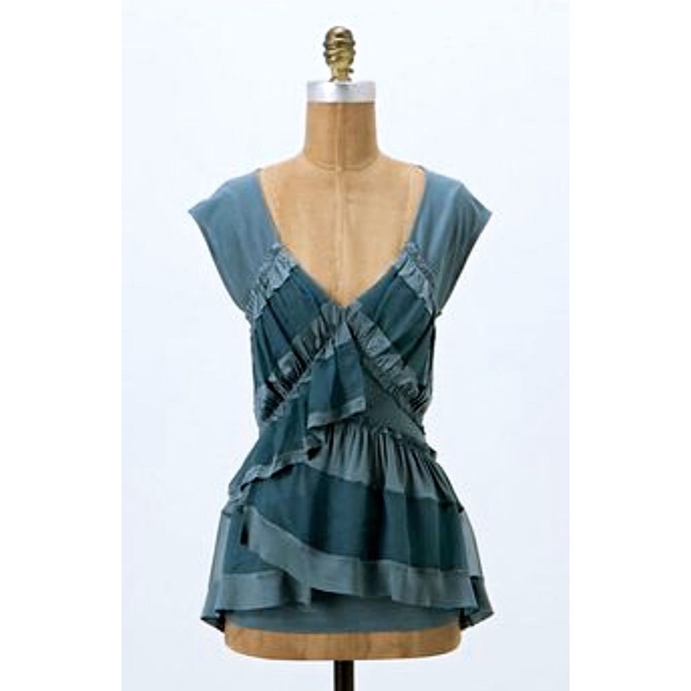 Anthropologie Deletta Ruffle Top